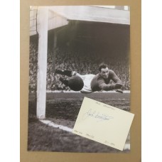 Signed card of JACK CROMPTON (plus Image) the Manchester United footballer.